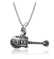 Hk Gümüş Erkek Kolye Gitar Gümüş Takı Hediyelik Ürünler