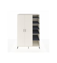 Kronos Dolap 7 Raflı 2 Kapaklı Tek Askılı 132x59x195 Aytaşı-Aytaşı/Antrasit