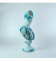 Artemis 'Blue Coral' Dekoratif Heykel, Pop Art Roma Yunan Heykelleri