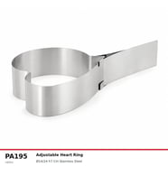 Fida Kalp Ayarlı Pasta Çemberi 7 Cm Paslanmaz Pasta Kalıbı