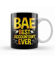 BAE Best Accountant Ever Funny CPA Accounting Kupa Bardak Porselen