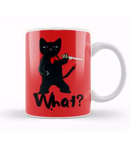 FUNNY CRIMINAL Honor CAT Memes What LOVE Kupa Bardak Porselen