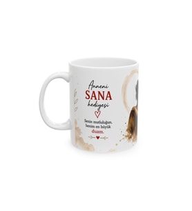 Anneye Hediye Porselen Kupa Canım Annem Mesajlı Özel Tasarım 330 ml KF27072602