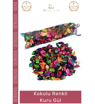 #GülKurusu Dekoratif Kokulu Süsleme Hediyelik Kutu Süsleme Malzemesi Doğal Renkli Kuru Gül 100 Gr