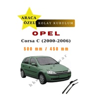 Opel Corsa C (2000-2006) araca Özel Sİlecek Ön İki