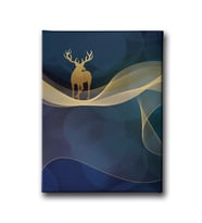 Golden Geyik Canvas Tablo MİND572