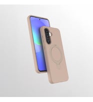 Lexroo Galaxy A56 Kılıf M-safe Şarj Özellikli Standlı Samara Kılıf - Desert Gold