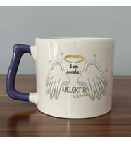 Bazı Anneler Melektir Baskılı Mor Kulplu D Kupa