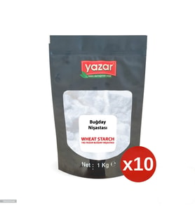 1 Kg x 10 Paket Yazar Buğday Nişastası