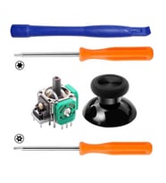 Xbox One Analog Motor Topuz 1+1 T6 T8 Tornavida Ayırıcı Tamir Set XBOX One Kol Yedek Parça (Yeşil)