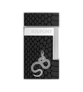 S.T. Dupont Lacquered Slimmy Siyah Puro Çakmağı 28076