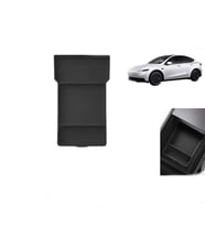 Tesla Model Y Juniper 2025+ Uyumlu Orta Konsol Düzenleyici Raf Saklama Kutusu Siyah