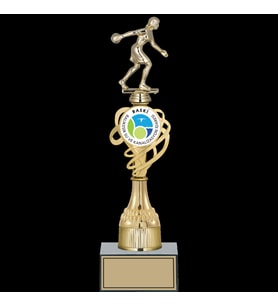 ODAK KUPA - Figürlü Kupalar - Bowling Kadın Figürlü Kupalar FG-033 C - 36 cm