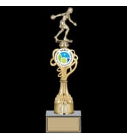 ODAK KUPA - Figürlü Kupalar - Bowling Kadın Figürlü Kupalar FG-033 C - 36 cm