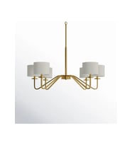 Lismore 6 Başlıklı Rustik Şapkalı Avize RA-AVZ- 5840-13-75 (Eskitme Altın)