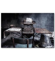 Cakapuzzle Terkedilmiş Daktilo Görseli Puzzle Yapboz MDF (Ahşap) (120 Parça)