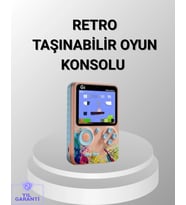 Mini Retro Oyun Konsolu 500 Oyunlu 3.0 İnç Ekran Ve Şarjlı Batarya