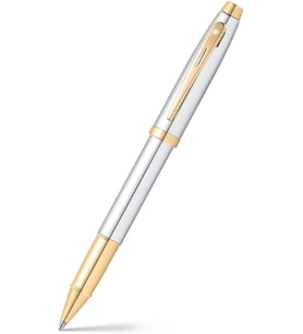 Sheaffer 9340-1 100 Serisi Roller Kalem Parlak Krom Altın