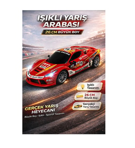 25 cm Uzaktan Kumandalı Şarjlı Yarış Arabası 7286