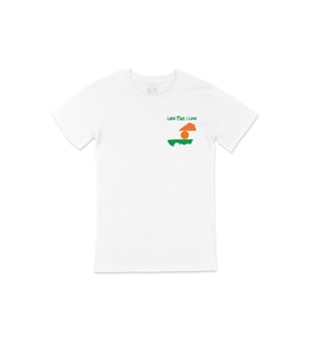 Land That I Love Nijer Cep Tasarım Baskılı Beyaz Tişört