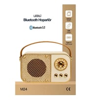 Concord M24 USB/TF Bluetooth Hoparlör (Bej)