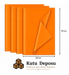 50x70 cm Turuncu Renk Pelur Kağıt (1KG)