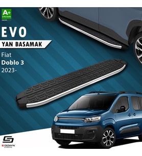 S-Dizayn Fiat Doblo 3 Evo Krom Yan Basamak 203 Cm 2023 Üzeri