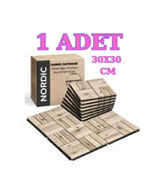 1 Adet Akasya 30x30 Ahşap Geçmeli Karo deck NATURAL YAĞSIZ karo deck renklendirilebilir