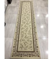 Saray Halı Tifanny 10541 Krem-2 80X300 Kahve Krem Yolluk 3 Metre