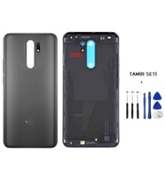 Xiaomi Redmi 9 FULL Kasa Arka Kapak Yan Tuş Takımı SİYAH - TAMİR SETİ