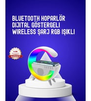 13 Renk Seçenekli Kablosuz Şarj Cihazlı LED Lamba