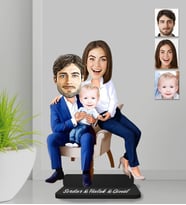 Kişiye Özel Aile Ahşap Biblo-25