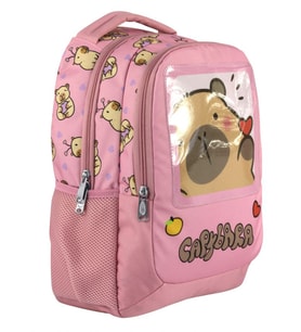 Capybara Kız Çocuk İlkokul Okul Sırt Çantası - Pembe - 5212