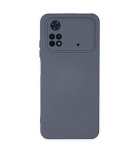Xiaomi Poco M4 Pro 4g Kılıf Nano İçi Kadife Silikon - Gri