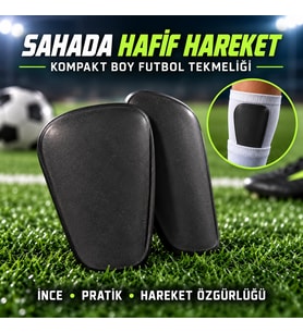 Küçük Boy Mini Futbol Tekmeliği – Çorap İçi Siyah Tekmelik