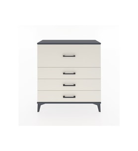 Arges Şifonyer 4 Çekmeceli 88x30x96 Antrasit-Aytaşı