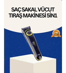 Şarjlı Sessiz Çalışan Saç ve Sakal Şekillendirici Profesyonel Erkek Tıraş Makinesi
