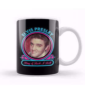 Elvis Presley King Of Rock N Rol Kupa Bardak Porselen