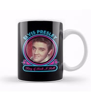 Elvis Presley King Of Rock N Rol Kupa Bardak Porselen