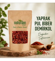 Yaprak Pul Biber Demirkol Doğal 100 gr