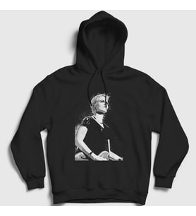 Presmono Unisex Beyaz Dolores O'riordan The Cranberries Kapüşonlu Sweatshirt 173807tt (Siyah)