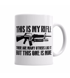 THIS IS MY RIFLE Kupa Bardak Porselen