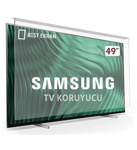 SAMSUNG 49KU7000 TV EKRAN KORUYUCU - Samsung 49" inç Tv Ekran Koruyucu Şeffaf Paneli