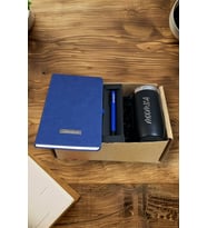 Kişiye Özel Defter & Kişiye Özel Kalem & Kişiye Özel TERMOS MUG (Lacivert-Siyah)
