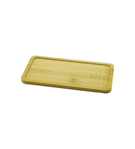 DİKDÖRTGEN AHŞAP BAMBU YAĞDANLIK ALTLIK MİNİ TEPSİ 20X10X0.8CM (5343)