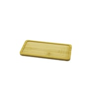 DİKDÖRTGEN  AHŞAP BAMBU YAĞDANLIK ALTLIK  MİNİ TEPSİ   20X10X0.8CM (5343)