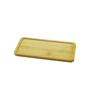 DİKDÖRTGEN AHŞAP BAMBU YAĞDANLIK ALTLIK MİNİ TEPSİ 20X10X0.8CM (5343)