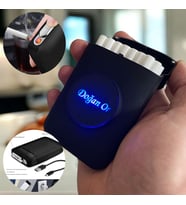 BİRDOZ Kişiye Özel İsimli Işıklı Şarjlı Çakmak Sigara Lüx Tabaka