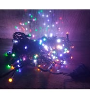10m 100 Led Damla Uçlu Led Işık RGB Işık Siyah Kablo