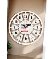 Sevgiliye Hediye Duvar Saati 40cm (Beyaz)